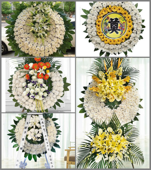 广东梅州市五华县河东镇三田村花圈速递