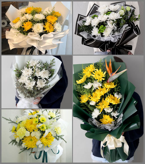 广东梅州市五华县河东镇三田村白事花束代送